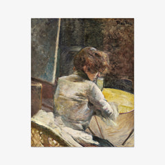 Waiting by Henri de Toulouse–Lautrec