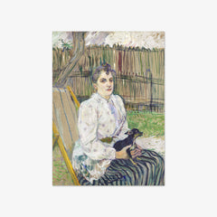 Lady with a Dog by Henri de Toulouse–Lautrec