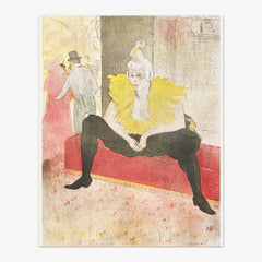The Seated Clowness (Miss Cha-U-Kao) by Henri de Toulouse–Lautrec