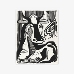The Large Cow Lying Down by Ernst Ludwig Kirchner