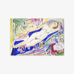 Reclining Female Nude by Ernst Ludwig Kirchner