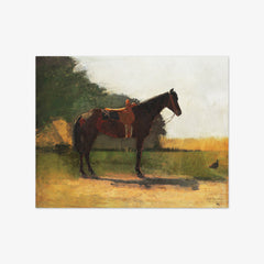 Saddle Horse in Farm Yard by Winslow Homer