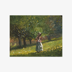 Girl with Hay Rake by Winslow Homer