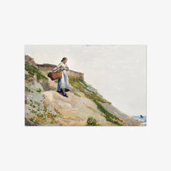 Girl Carrying a Basket by Winslow Homer