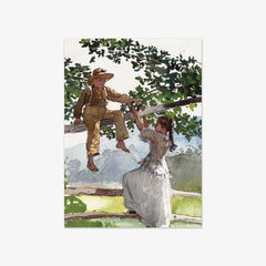 On the Fence by Winslow Homer