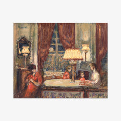 Evening Under the Lamps by Pierre Bonnard