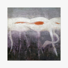 White Flamingoes by Abbott Handerson Thayer