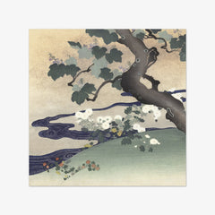 Tree and chrysanthemums by Kogyo Tsukioka