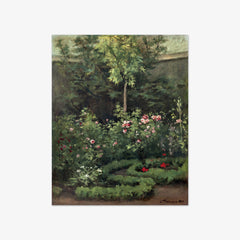 A Rose Garden by Camille Pissarro