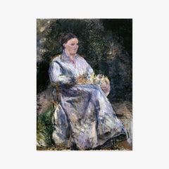 Julie Pissarro in the garden by Camille Pissarro