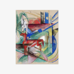 Landscape with Animals by Franz Marc