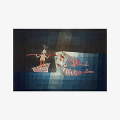 Battle scene from the funny and fantastic opera "The Seafarers" by Paul Klee