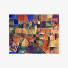 City with the three domes by Paul Klee