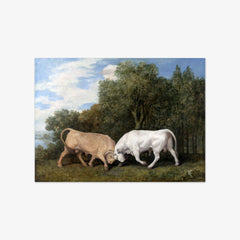 Bulls Fighting by George Stubbs