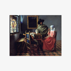 The Wine Glass by Johannes Vermeer