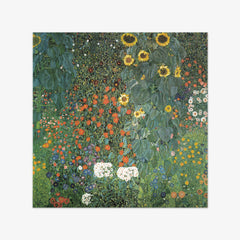 Farm Garden with Sunflowers by Gustav Klimt