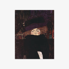 Lady with Hat and Feather Boa by Gustav Klimt