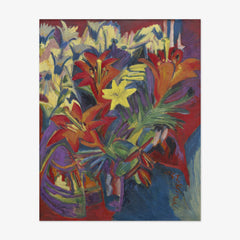 Still Life with Lilies by Ernst Ludwig Kirchner