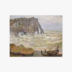 Stormy Sea in Étretat by Claude Monet