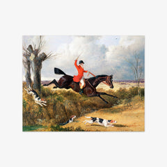 Foxhunting: Clearing a Ditch by John Frederick Herring