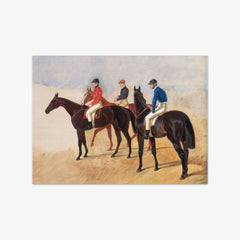 Steeplechase cracks: Allen McDonough on Brunette, Tom Oliver on Discount, and Jem Mason on Lottery by John Frederick Herring