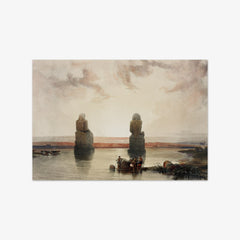 Statues of Memnon at Thebes during the inundation by David Roberts