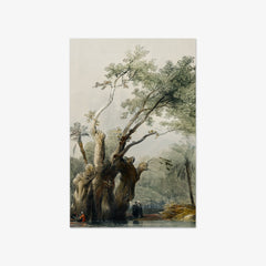 The holy tree of Metereah by David Roberts