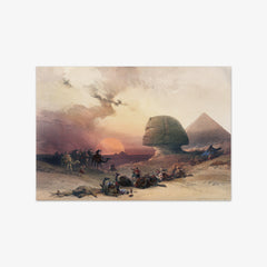 Approach of the simoom Desert of Gizeh by David Roberts