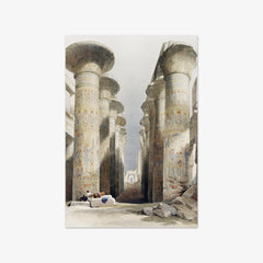 Great Hall at Karnak temple in Thebes by David Roberts