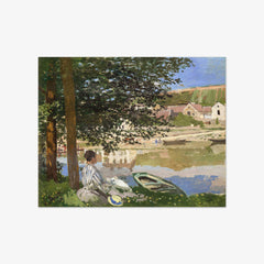 On the Bank of the Seine, Bennecourt by Claude Monet