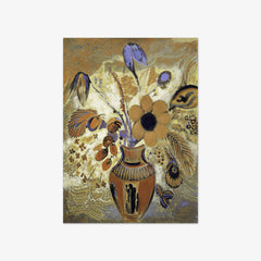 Etruscan Vase with Flowers by Odilon Redon