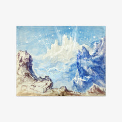 Fantastic mountainous landscape with a starry sky by Robert Caney