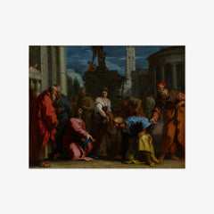 Christ and the Woman Taken in Adultery by Sebastiano Ricci