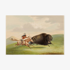 Buffalo Hunt, Chase by George Catlin
