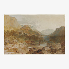 Borrowdale, with Longthwaite Bridge and Castle Crag by Joseph Mallord William Turner