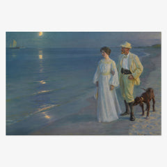 Summer Evening at the Beach in Skagen by P.S. Krøyer