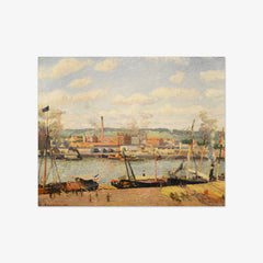 View on the cotton mill of Oiseel near Rouen by Camille Pissarro