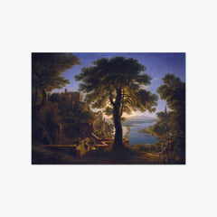 Castle on the River by Karl Friedrich Schinkel