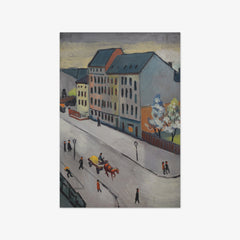 Our Street in Grey by August Macke