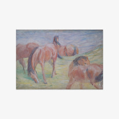 Grazing Horses I by Franz Marc