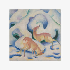 Deer in the Snow II by Franz Marc