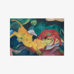 Cows Red Green Yellow by Franz Marc