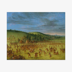 Ball-play of the Choctaw--Ball Up by George Catlin