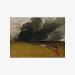 Prairie Meadows Burning by George Catlin