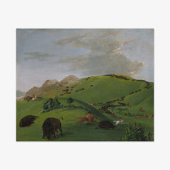 Buffalo Chase, Mouth of the Yellowstone by George Catlin