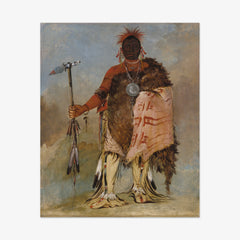 Om-pah-tón-ga, Big Elk, a Famous Warrior by George Catlin