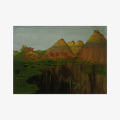Brick Kilns, Clay Bluffs 1900 Miles above St. Louis by George Catlin