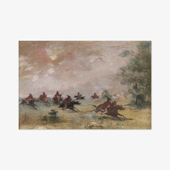 Comanche War Party, Mounted on Wild Horses by George Catlin