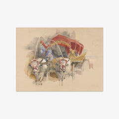 A Turkish Araba Drawn by Two White Oxen, Constantinople by John Frederick Lewis