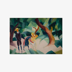 Children with Goat by August Macke